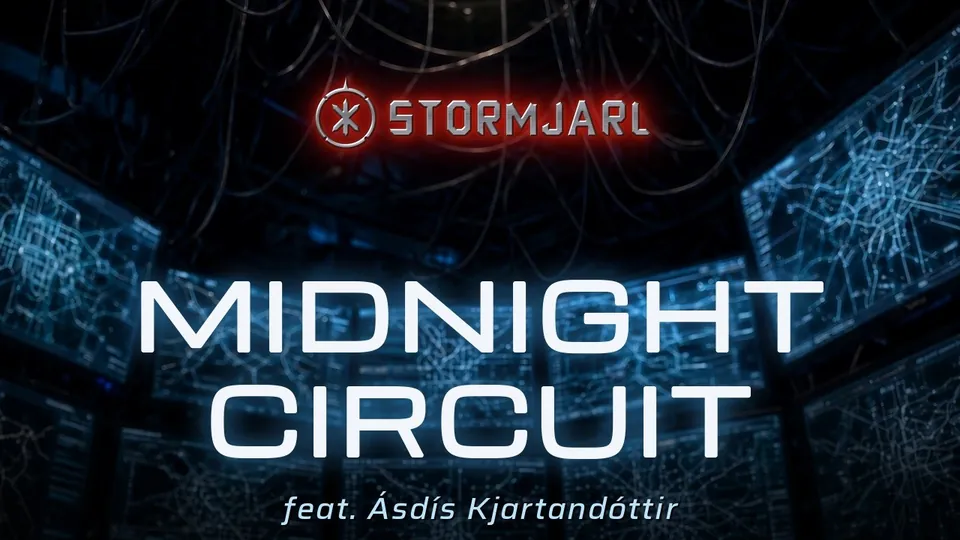 Midnight Circuit (feat. Ásdís Kjartandóttir) lyric video thumbnail